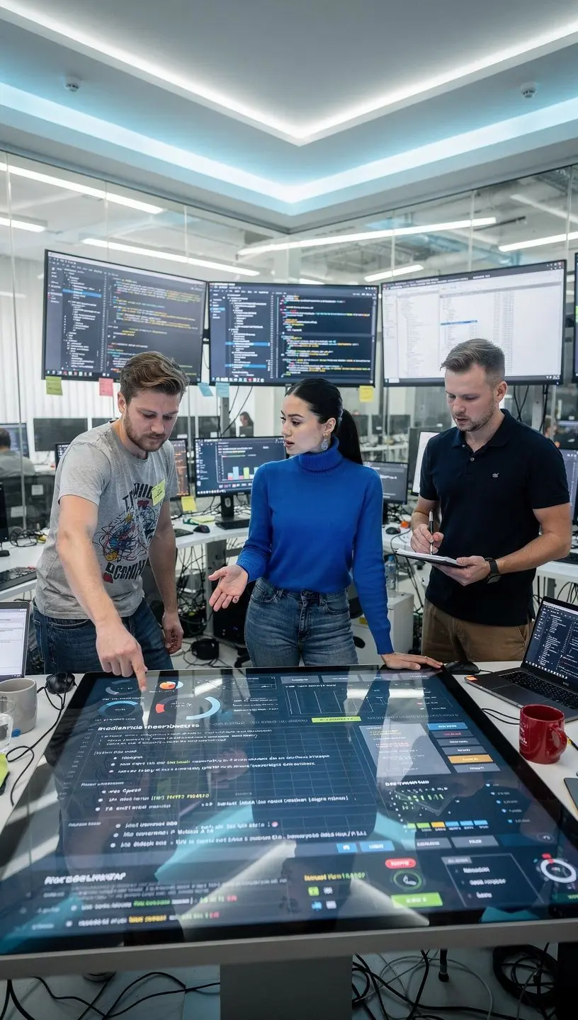 Oktató bemutatja a hibakövetési rendszert a diákoknak.