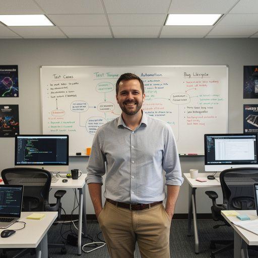 Csoportmunka során hallgatók közösen oldanak meg tesztelési feladatokat.